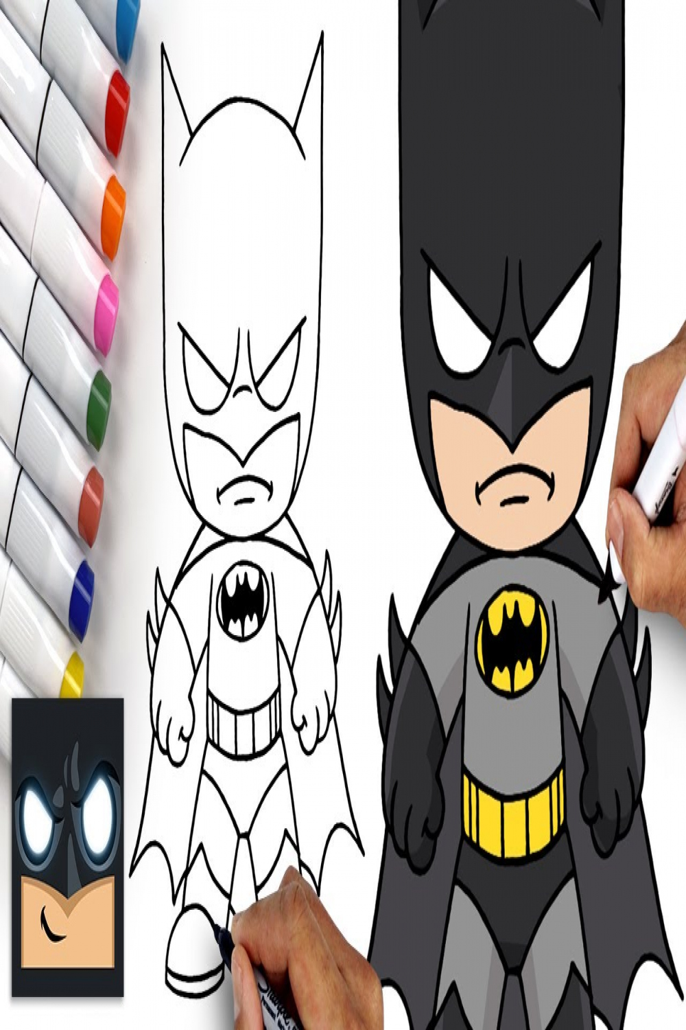 How To Draw Batman  Step by Step Tutorial