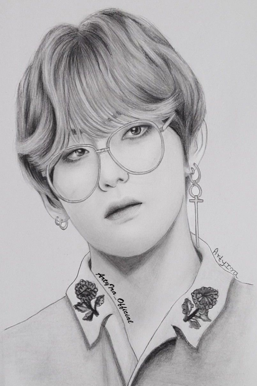 How To Draw BTS V (kim taehyung)  Drawings, Bts drawings, Nature