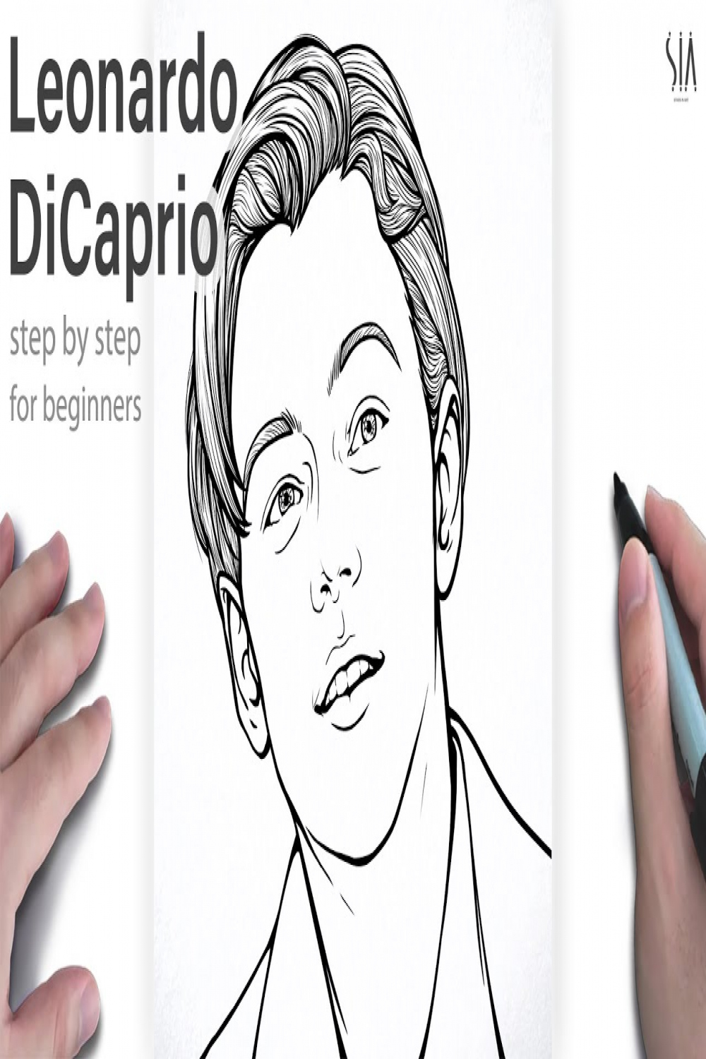 How to draw Leonardo DiCaprio young step by step for beginners  tutorial