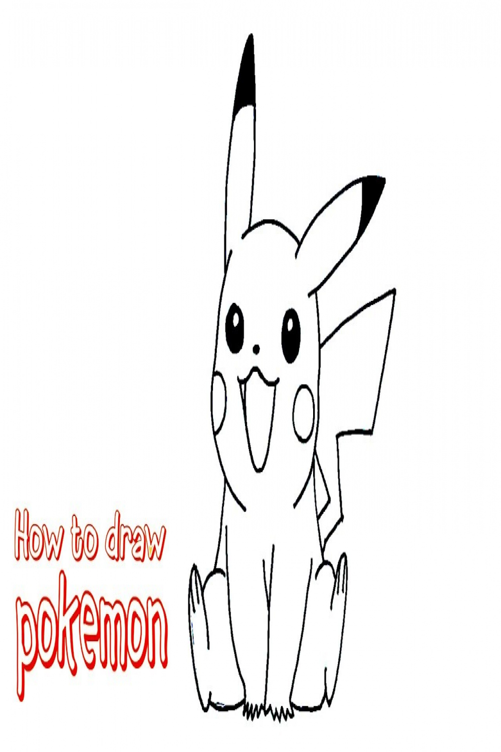 How to draw pokemon characters step by step easy  Best pokemon drawing