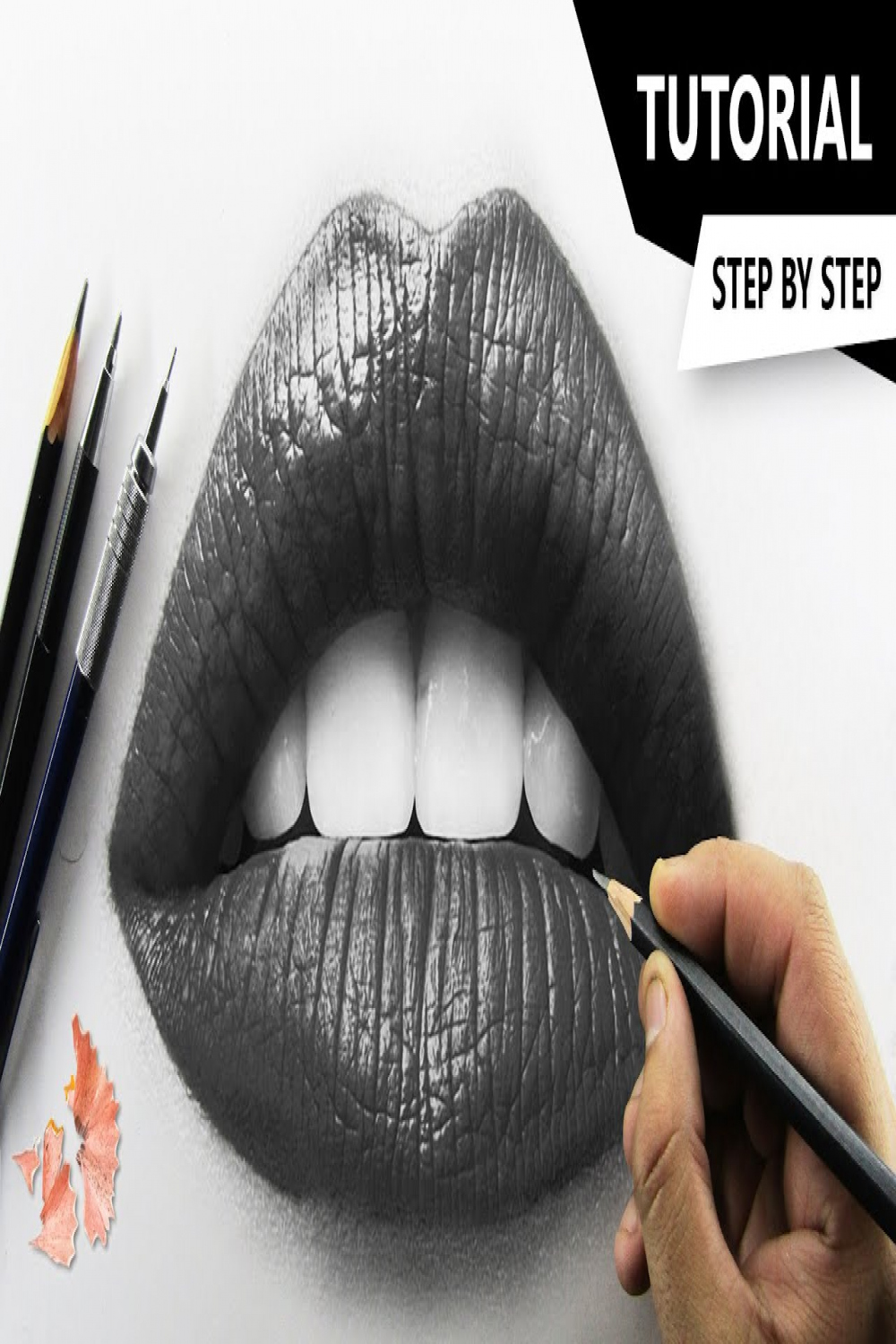 How to Draw Realistic LIPS  Tutorial for BEGINNERS