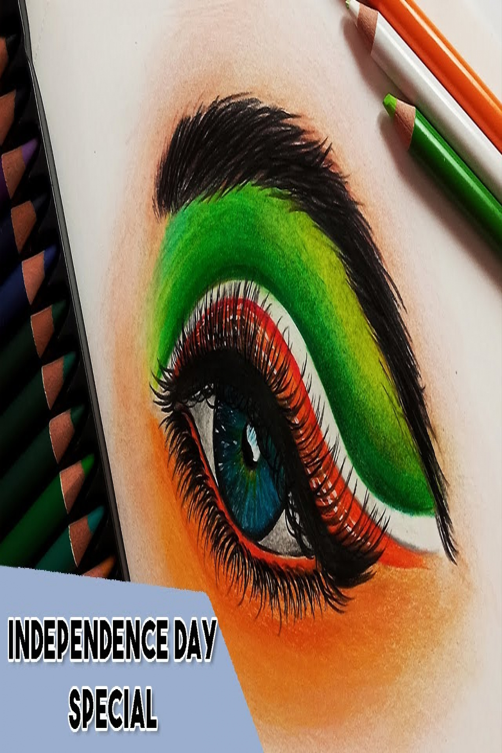 Independence Day Drawing  Republic day  Eye tutorial th august th  january