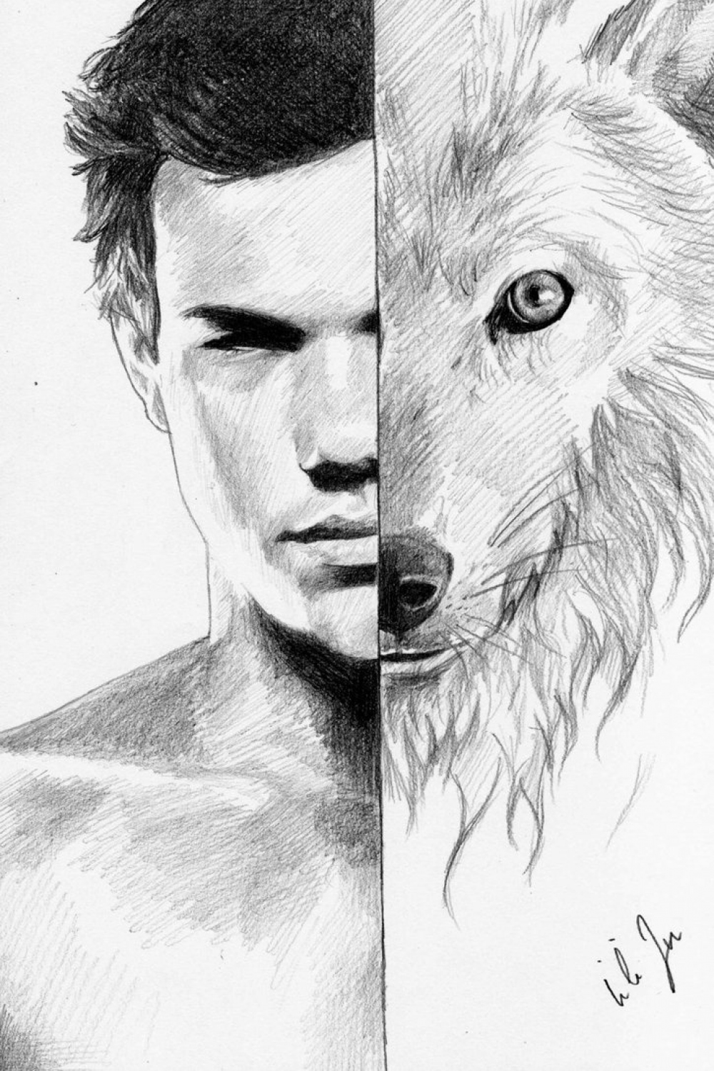 jacob black  Disegni di cane, Illustrazione ritratti, Twilight