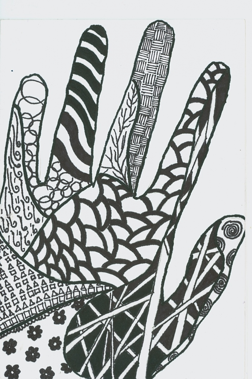 Zen - tangle hand by EAT-MY-PAINTINGS on DeviantArt