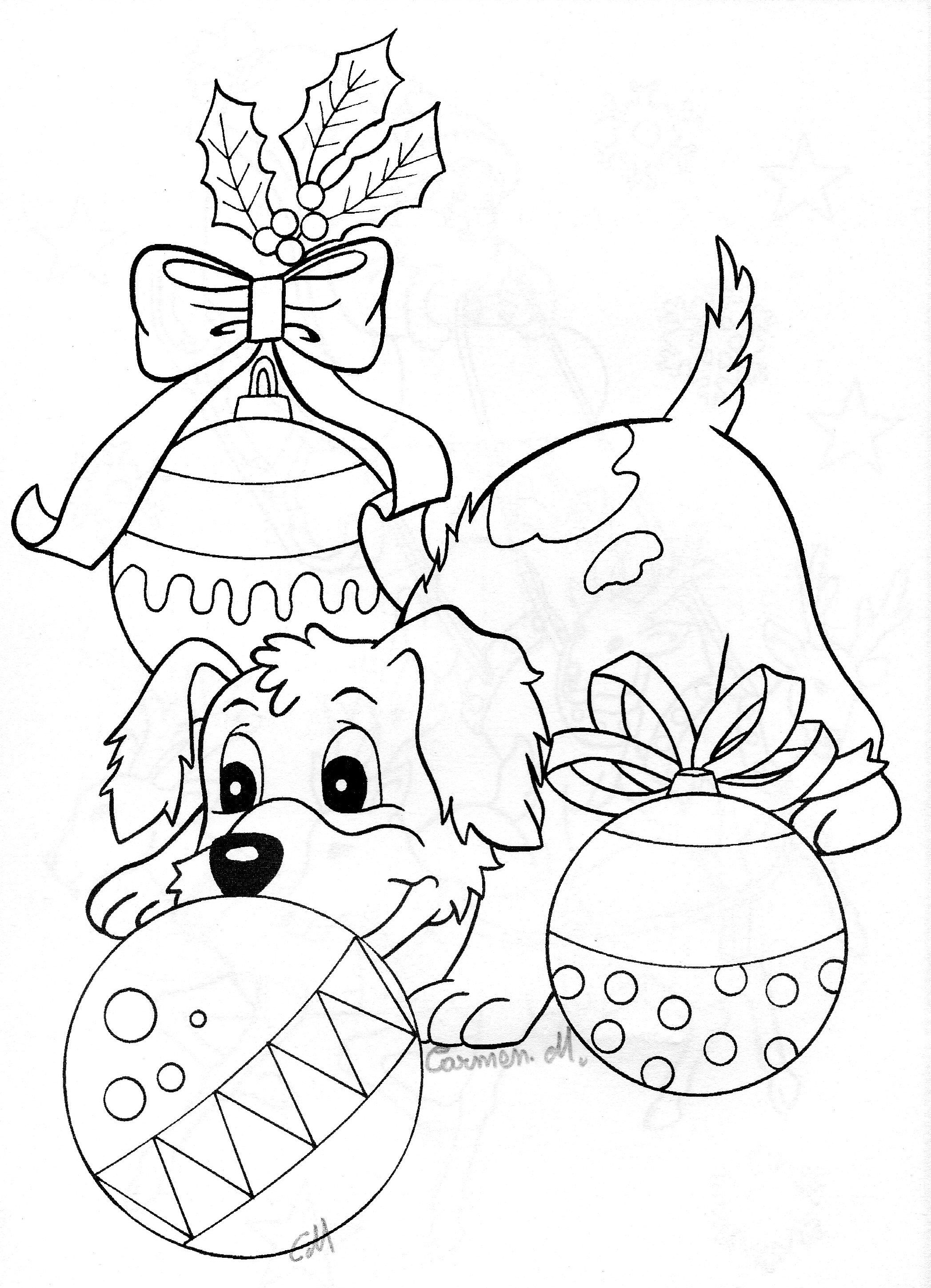 60 Printable Christmas Animal Coloring Pages 25