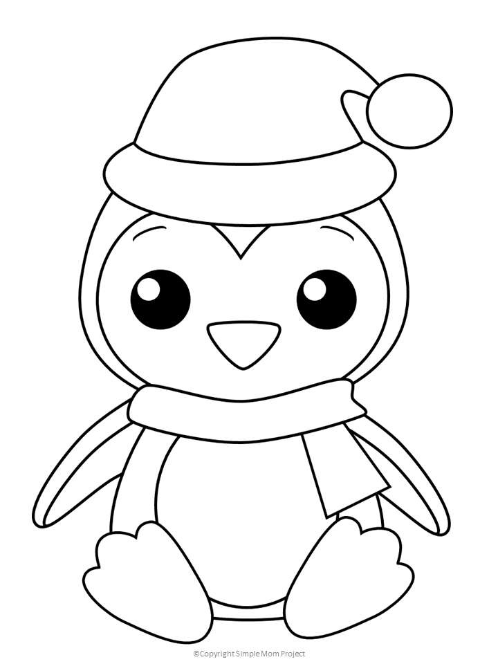 60 Printable Christmas Animal Coloring Pages 28