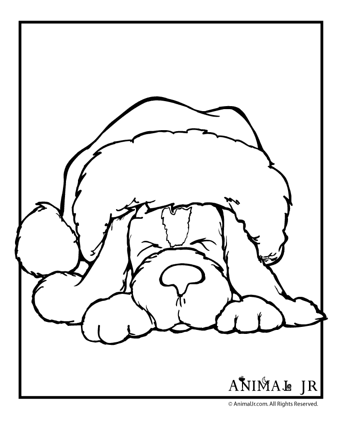 60 Printable Christmas Animal Coloring Pages 31