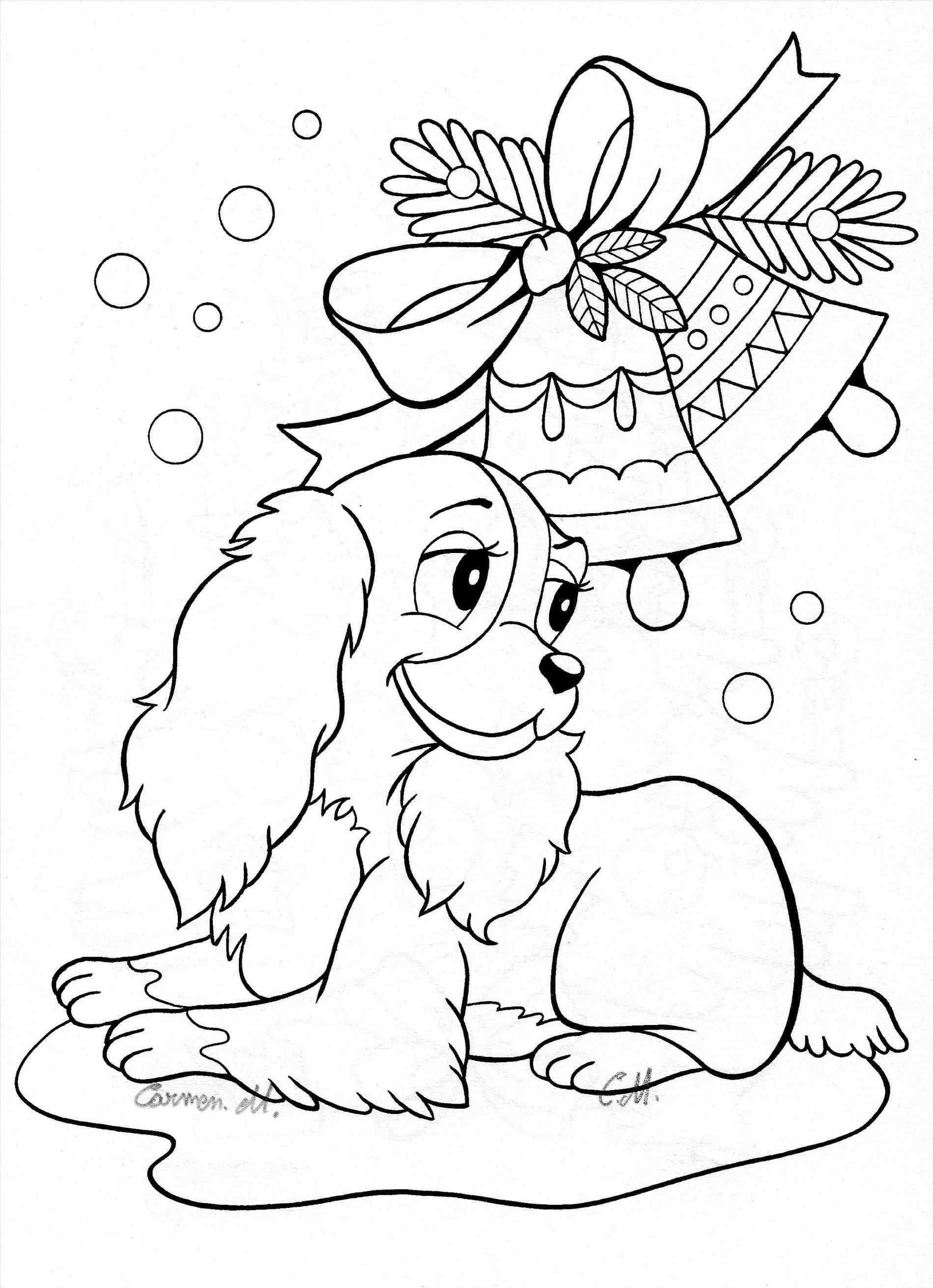 60 Printable Christmas Animal Coloring Pages 32