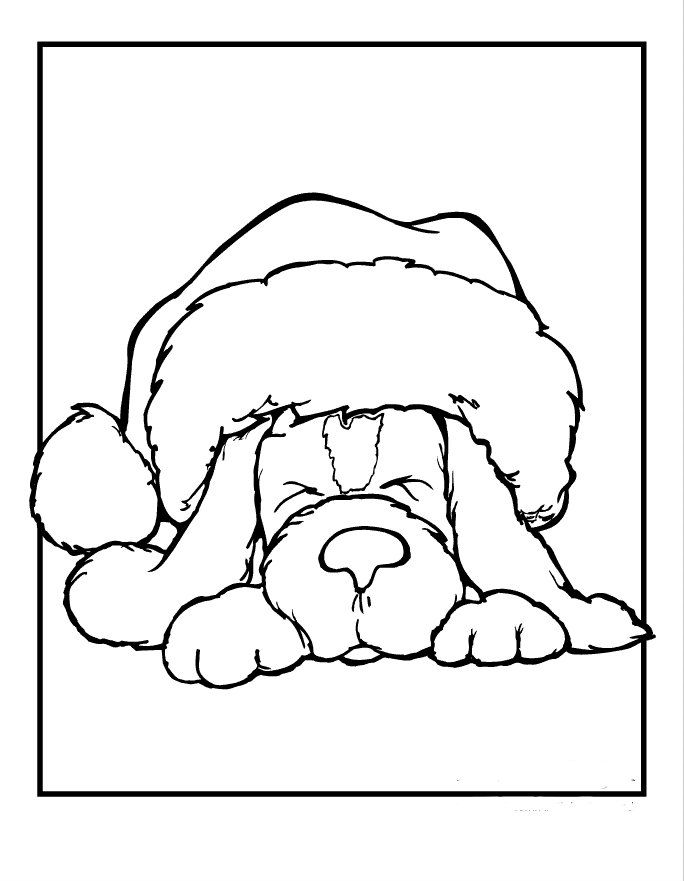 60 Printable Christmas Animal Coloring Pages 35