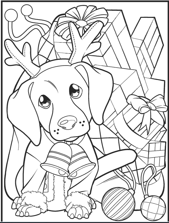 60 Printable Christmas Animal Coloring Pages 38