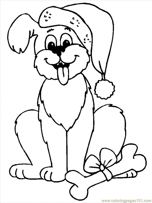 60 Printable Christmas Animal Coloring Pages 40