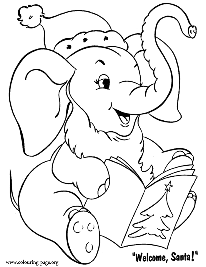 60 Printable Christmas Animal Coloring Pages 49