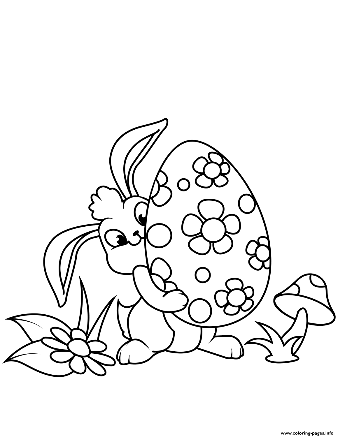 60 Printable Coloring Sheets Of Easter Bunnies 61