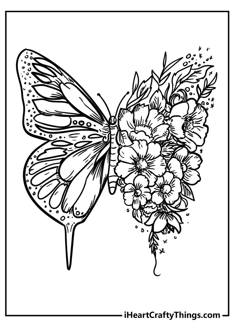 60 Printable Cute Flower Coloring Pages 51