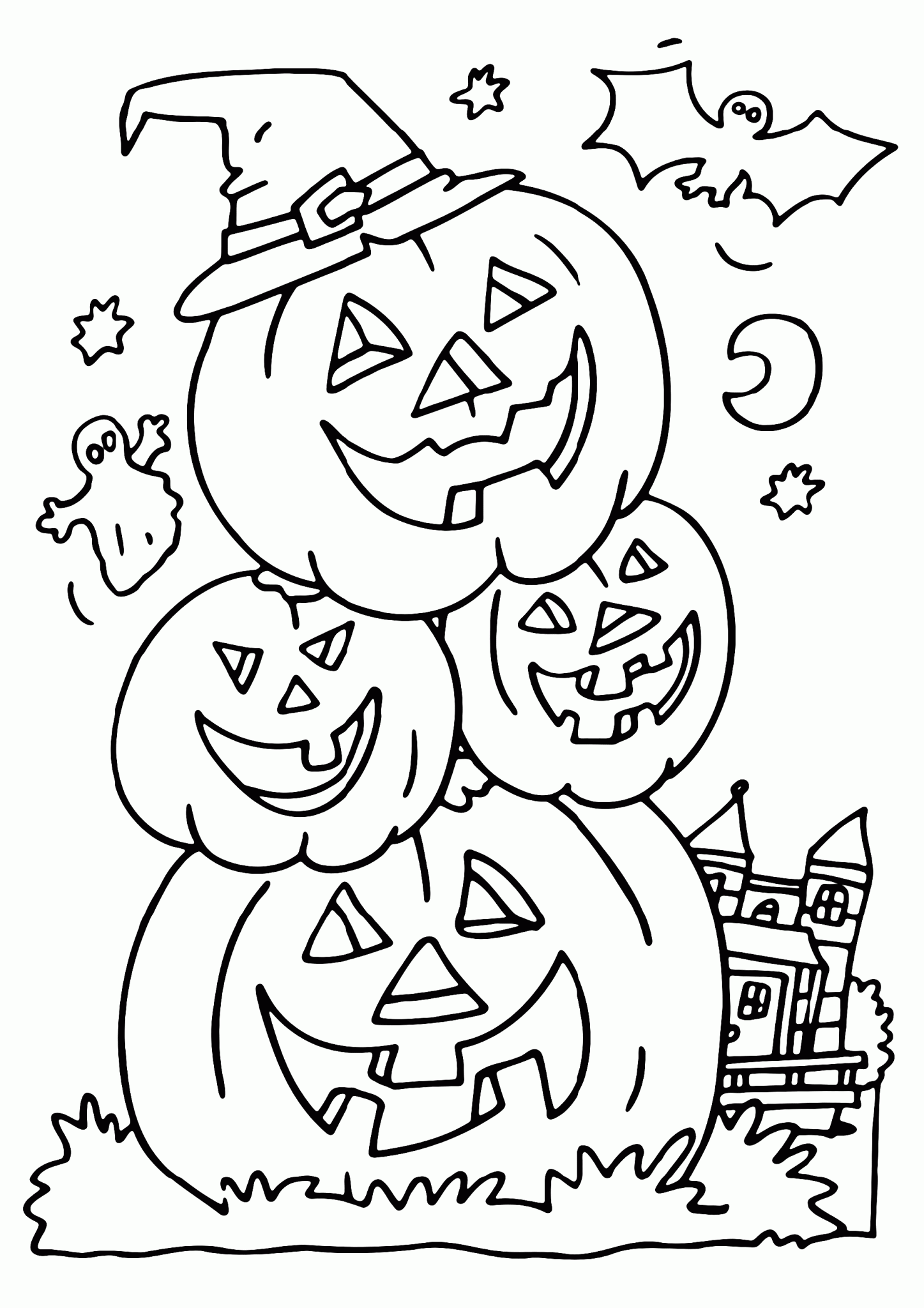 60 Printable Halloween Coloring Pages To Print 12