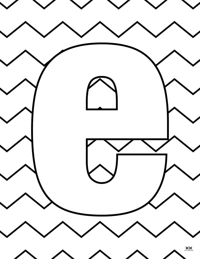 60 Printable Letter E Colouring Pages 20