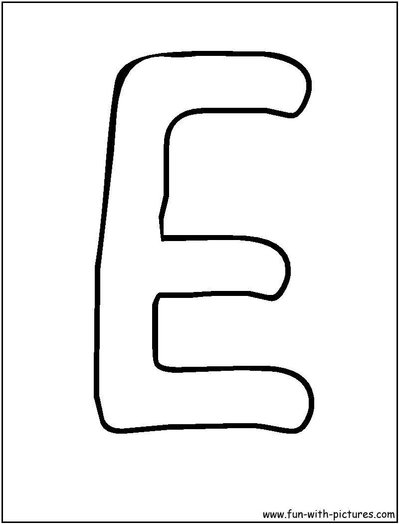 60 Printable Letter E Colouring Pages 31