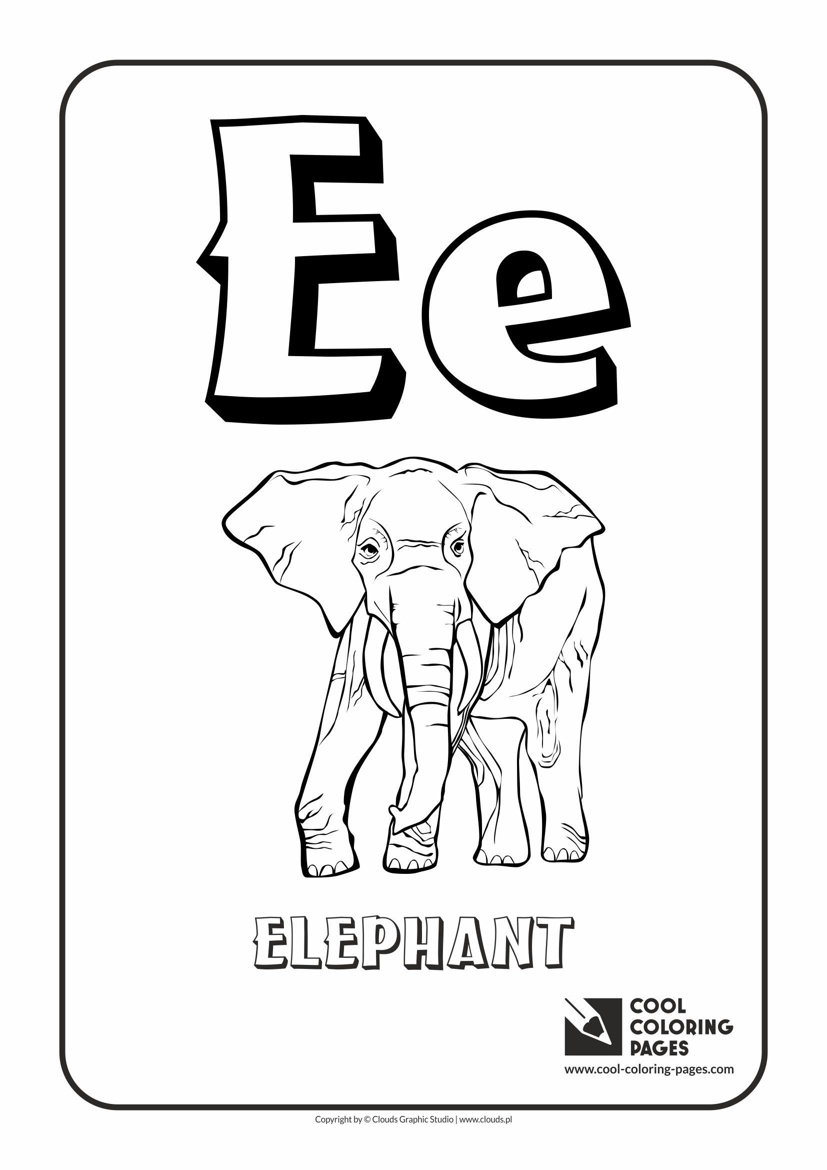 60 Printable Letter E Colouring Pages 32