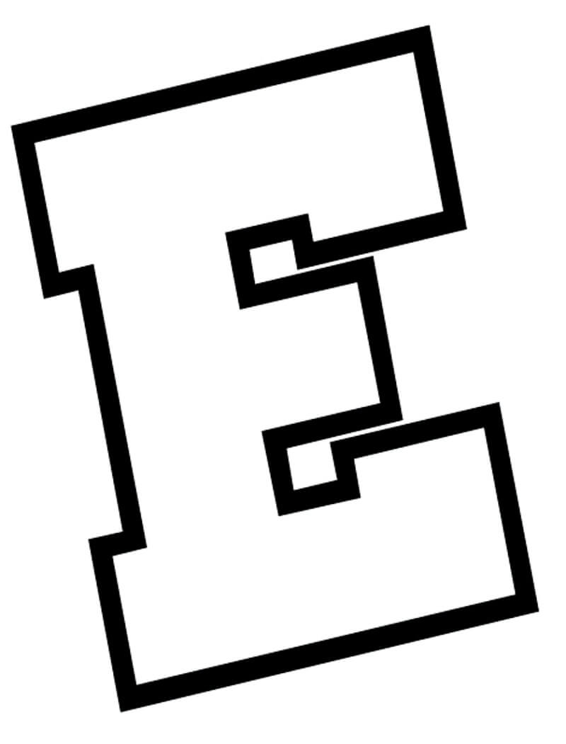 60 Printable Letter E Colouring Pages 38