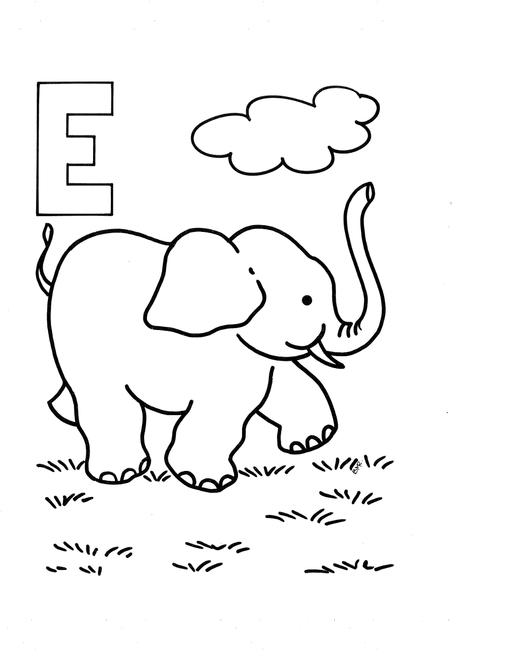 60 Printable Letter E Colouring Pages 50