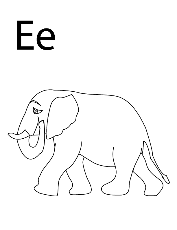 60 Printable Letter E Colouring Pages 53