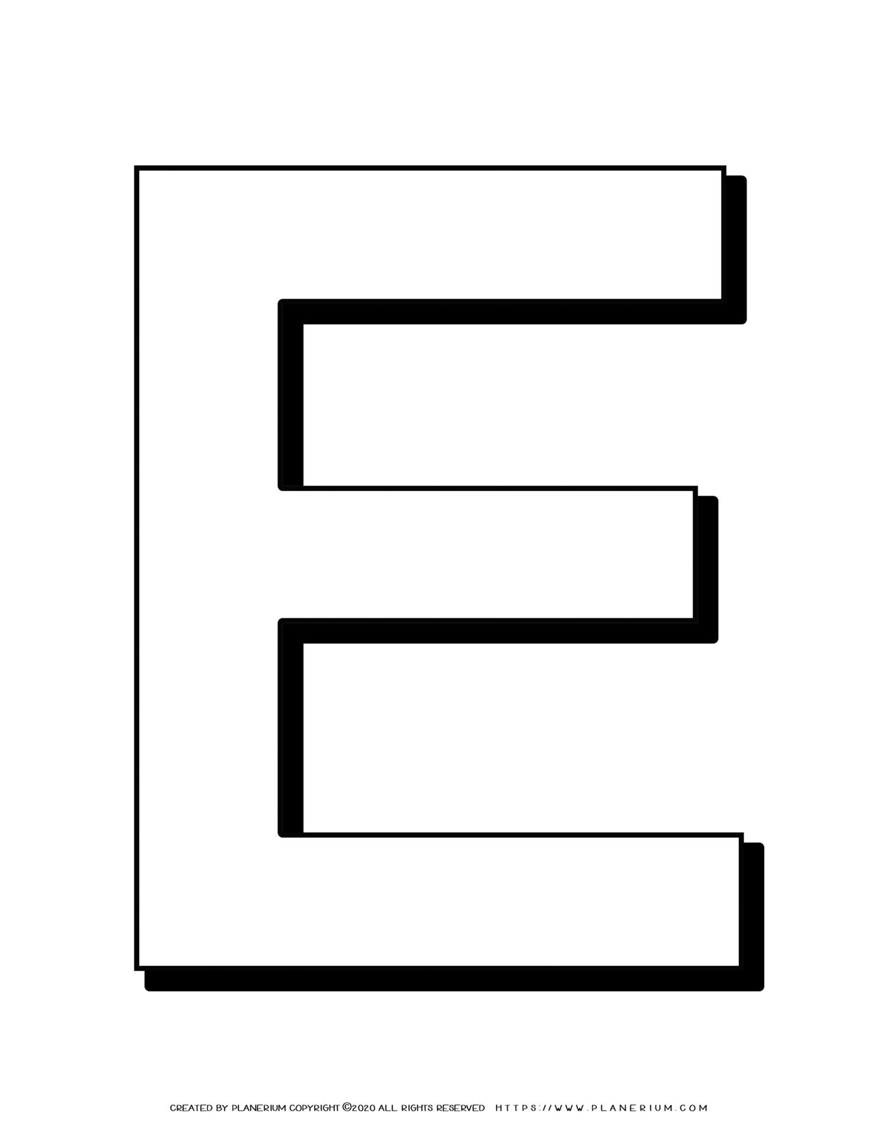 60 Printable Letter E Colouring Pages 55