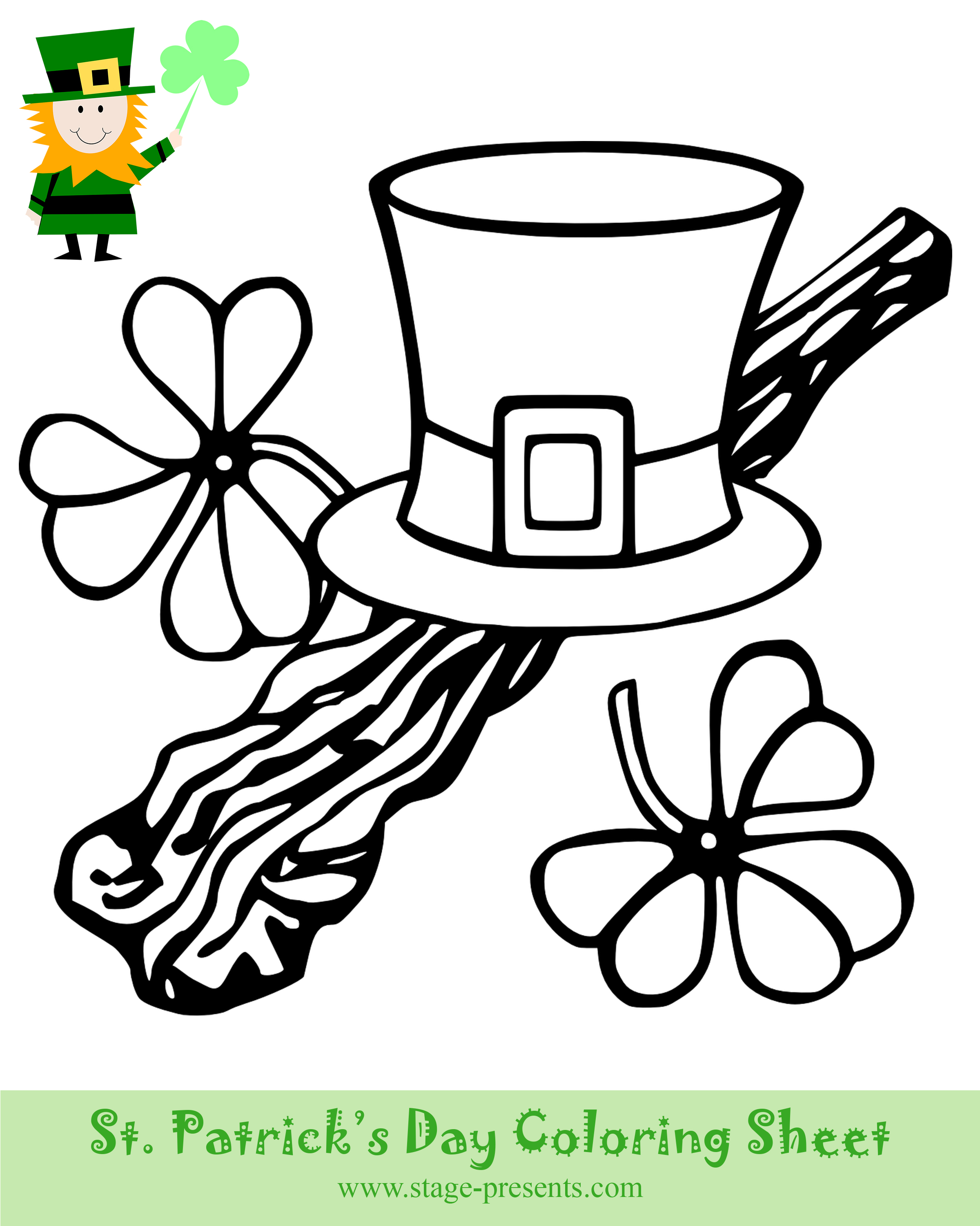 60 Printable St Patty Day Coloring Pages 12