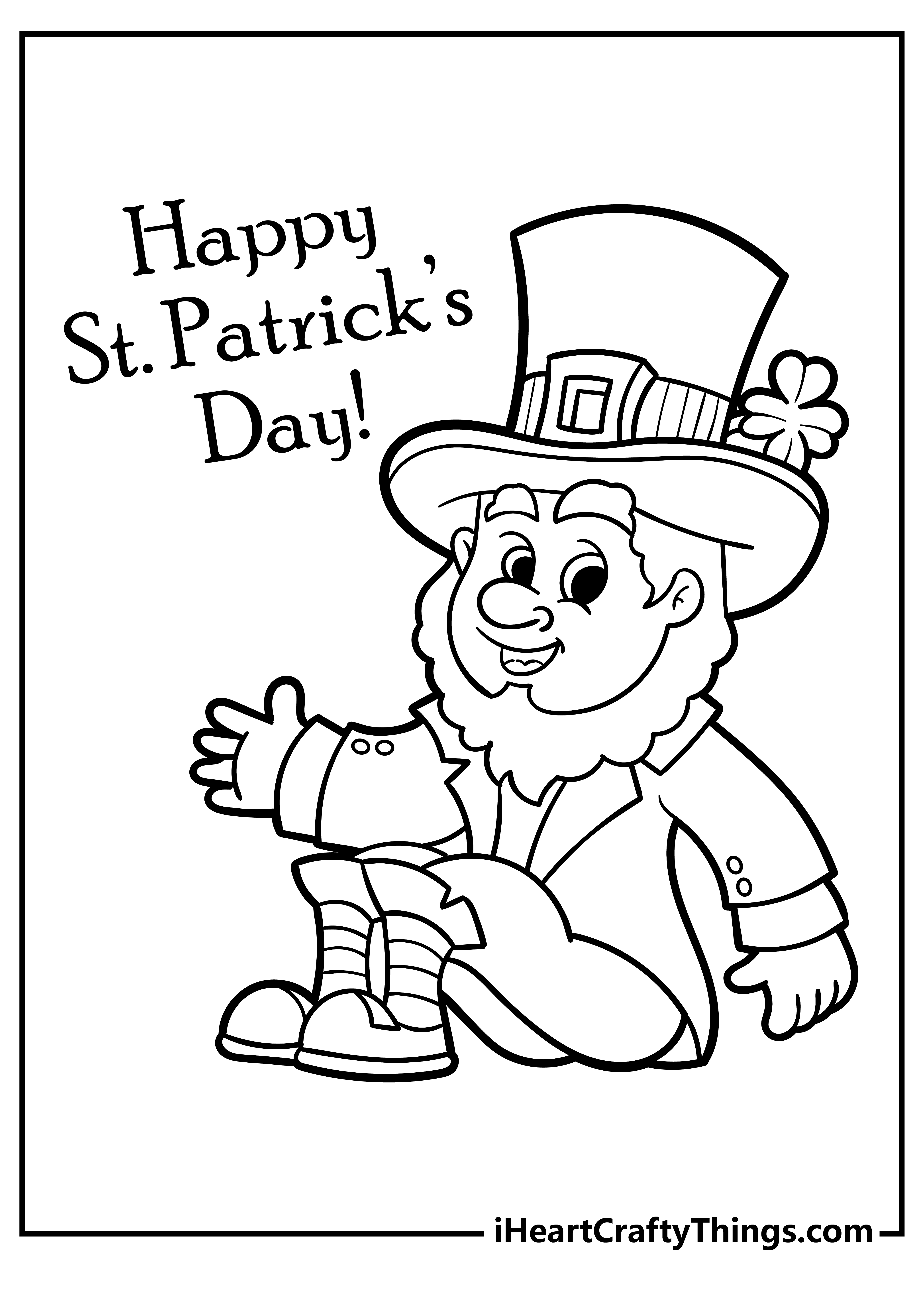 60 Printable St Patty Day Coloring Pages 20