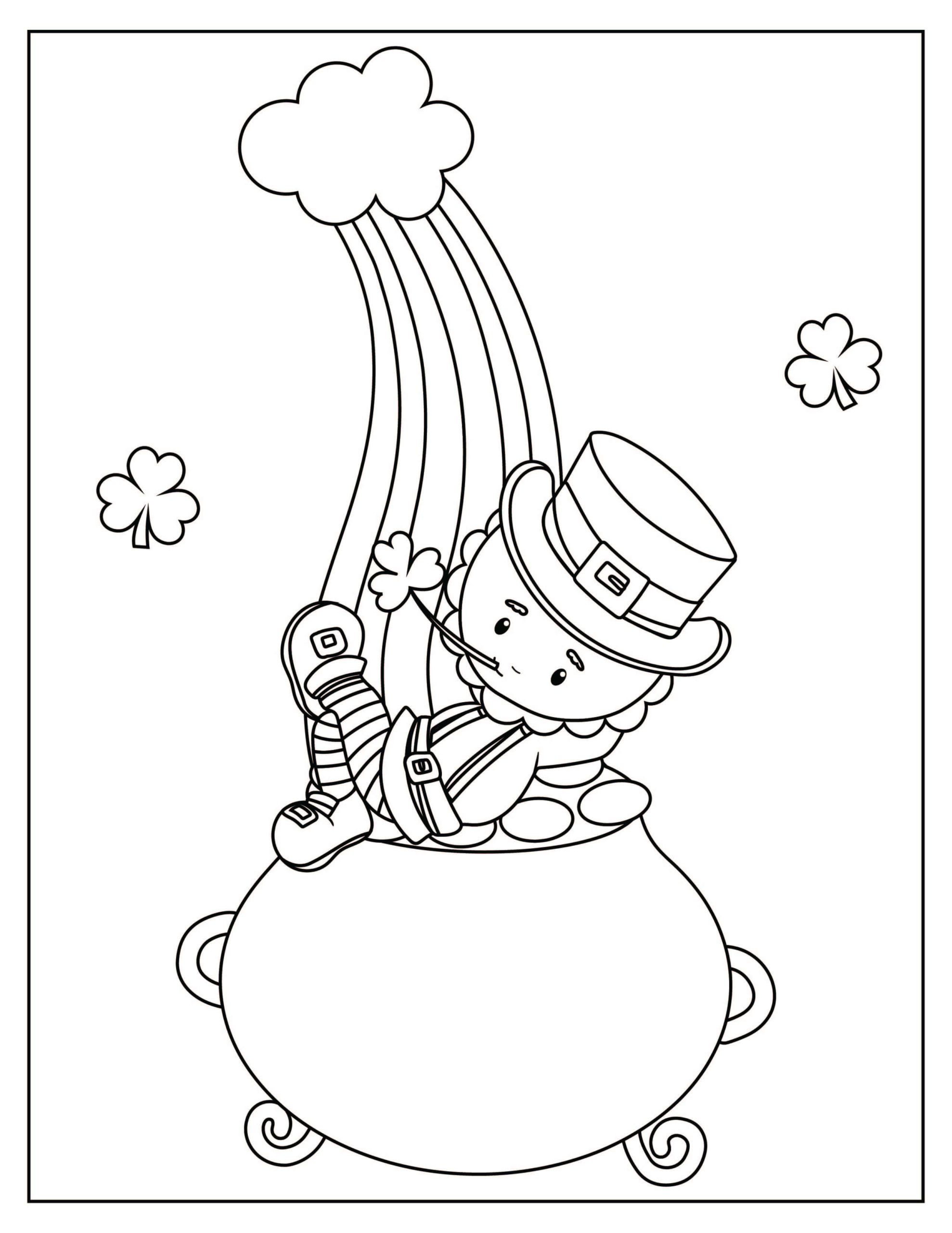 60 Printable St Patty Day Coloring Pages 27