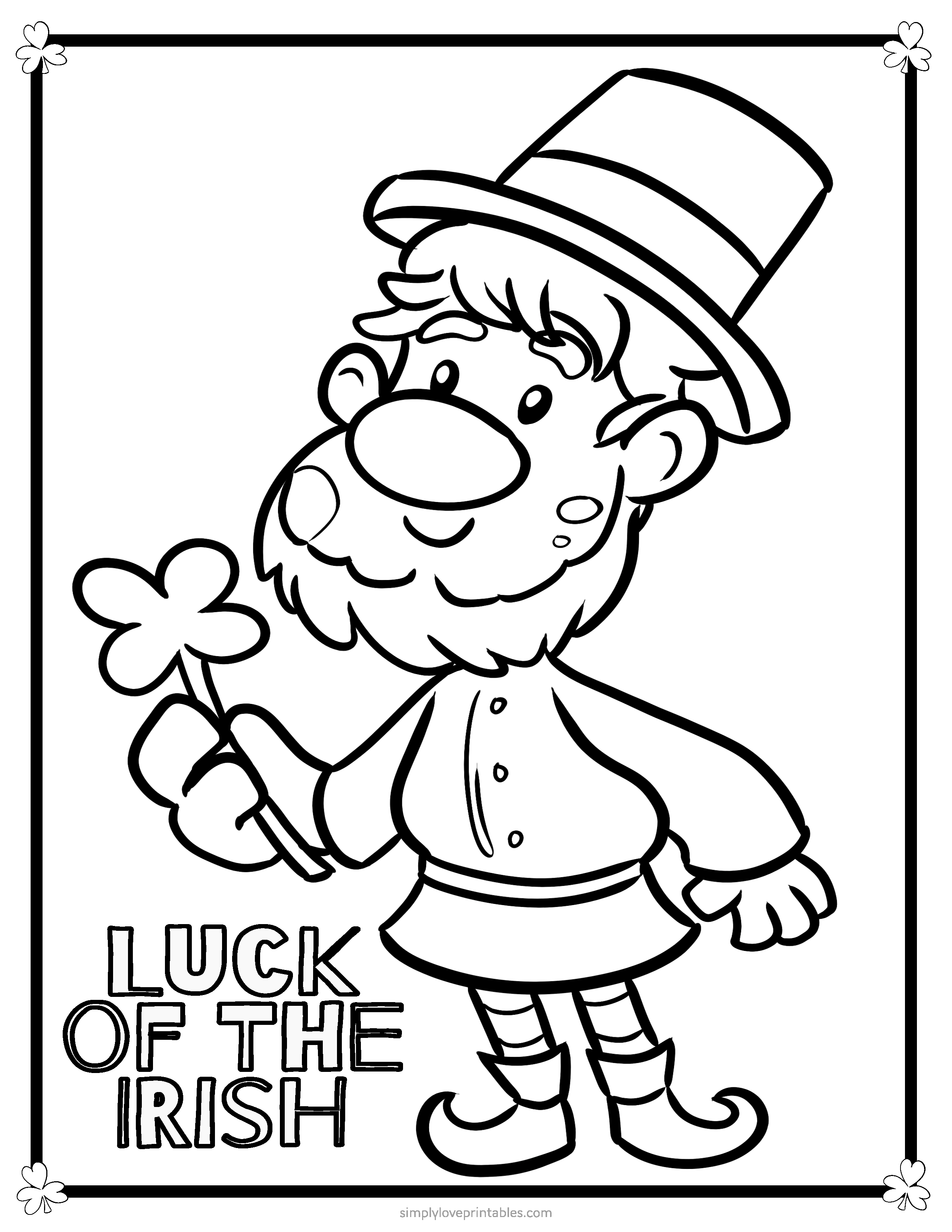 60 Printable St Patty Day Coloring Pages 36