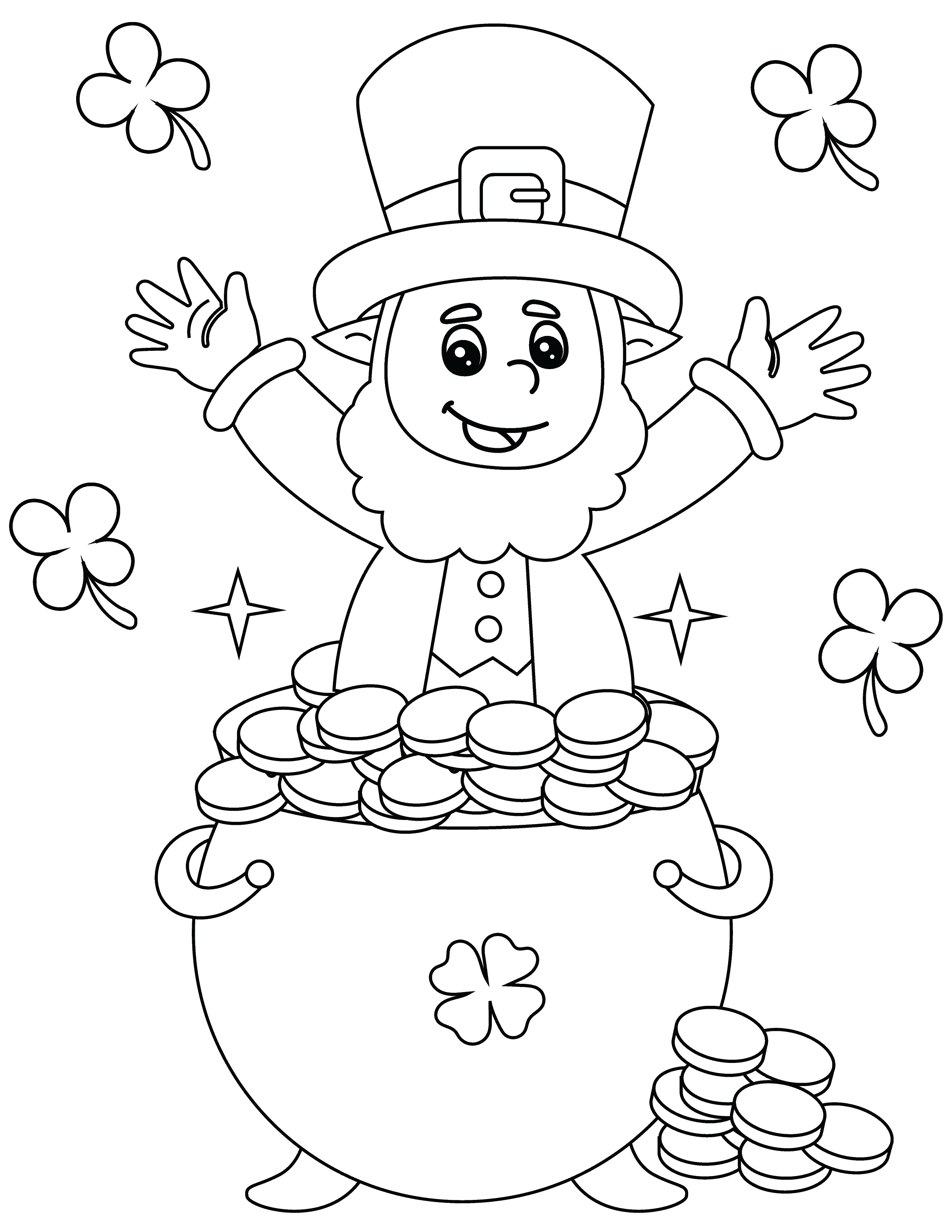 60 Printable St Patty Day Coloring Pages 58