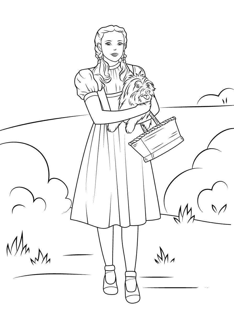 60 Printable Wizard Of Oz Coloring Sheets 14