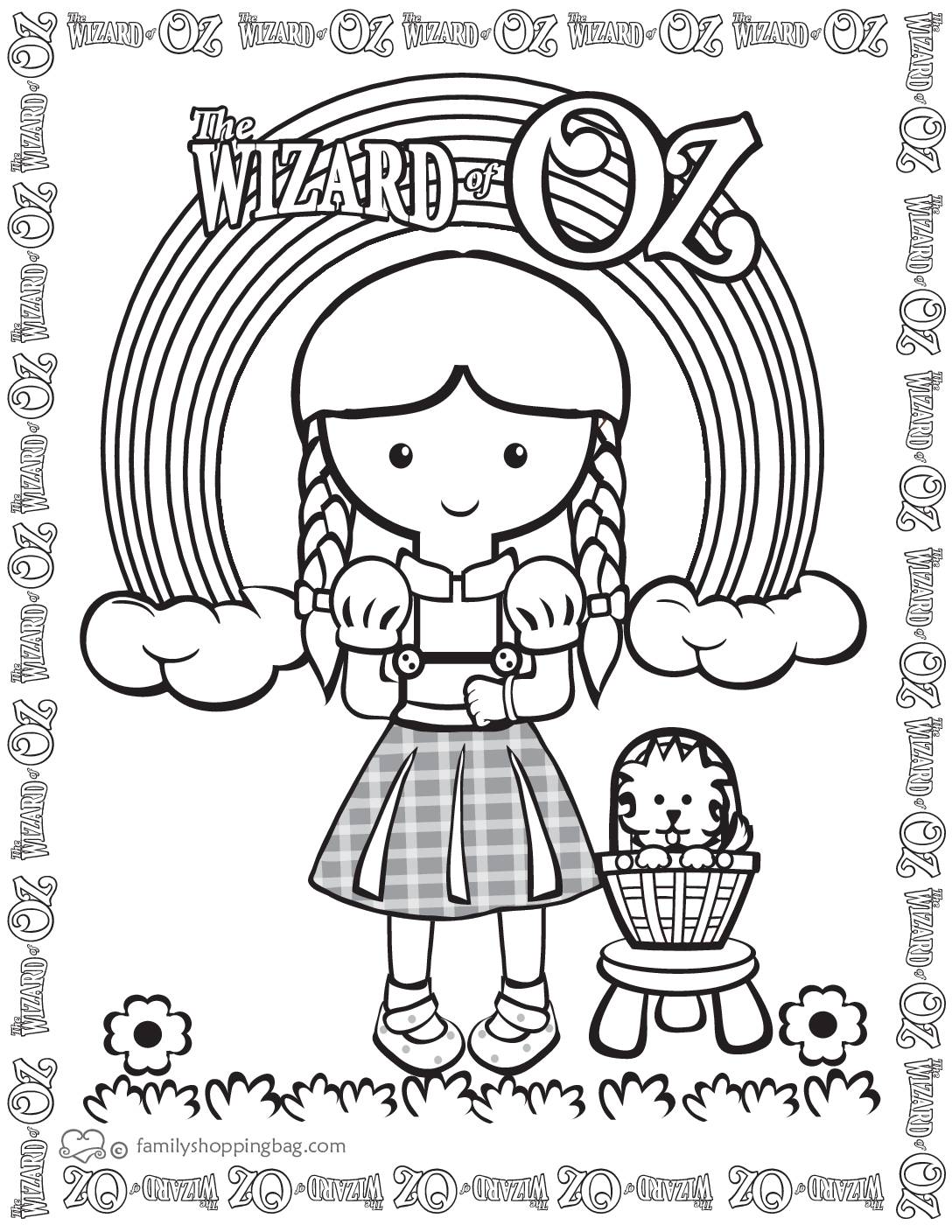 60 Printable Wizard Of Oz Coloring Sheets 32