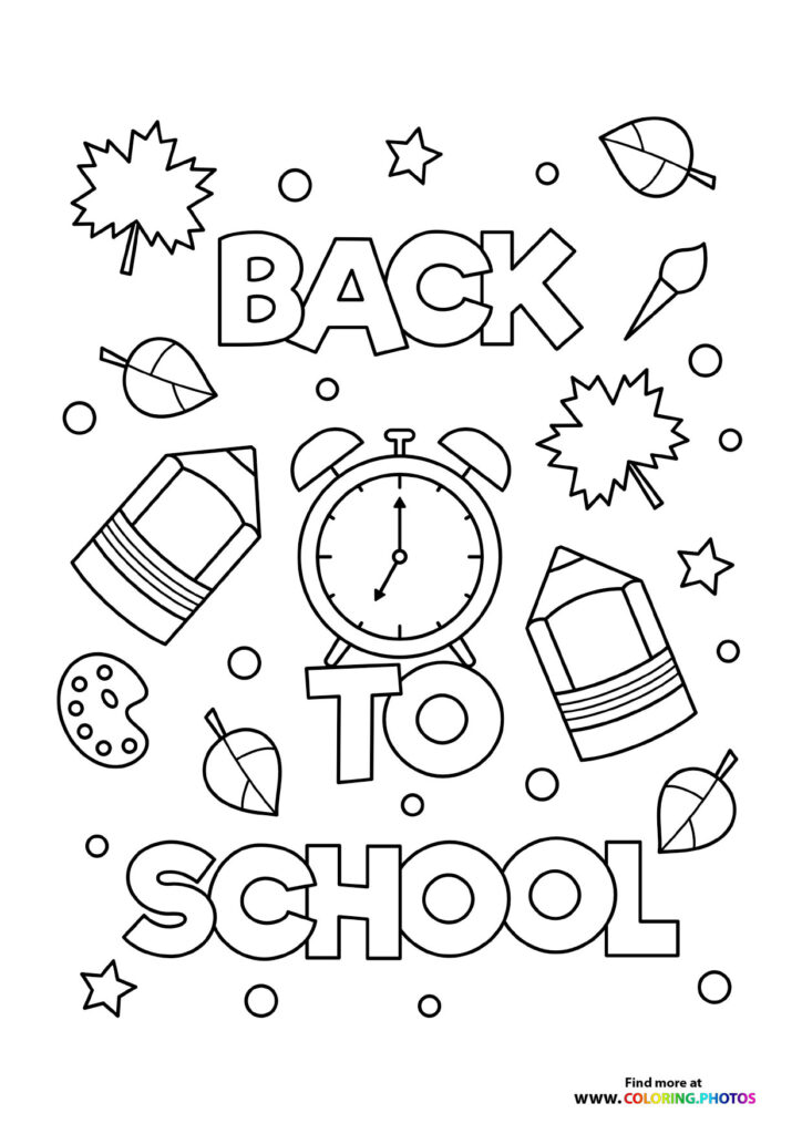 35 Printable Back To School Coloring 12