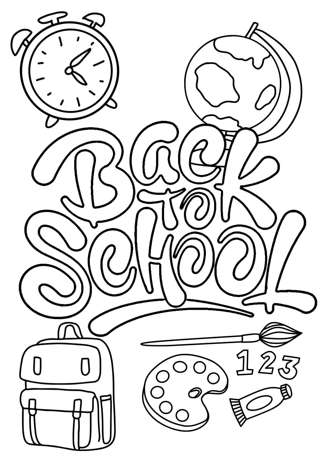 35 Printable Back To School Coloring 19