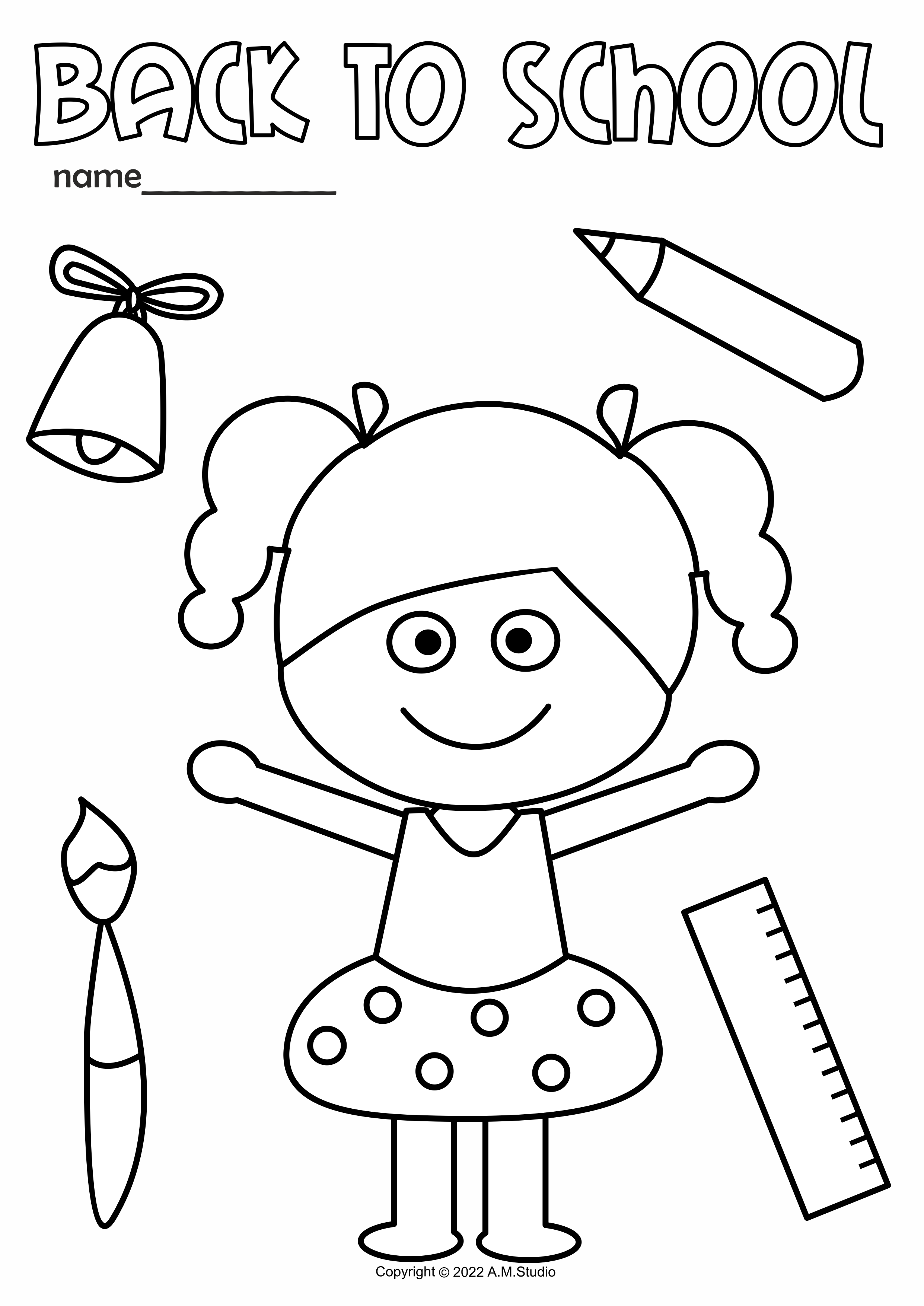 35 Printable Back To School Coloring 28