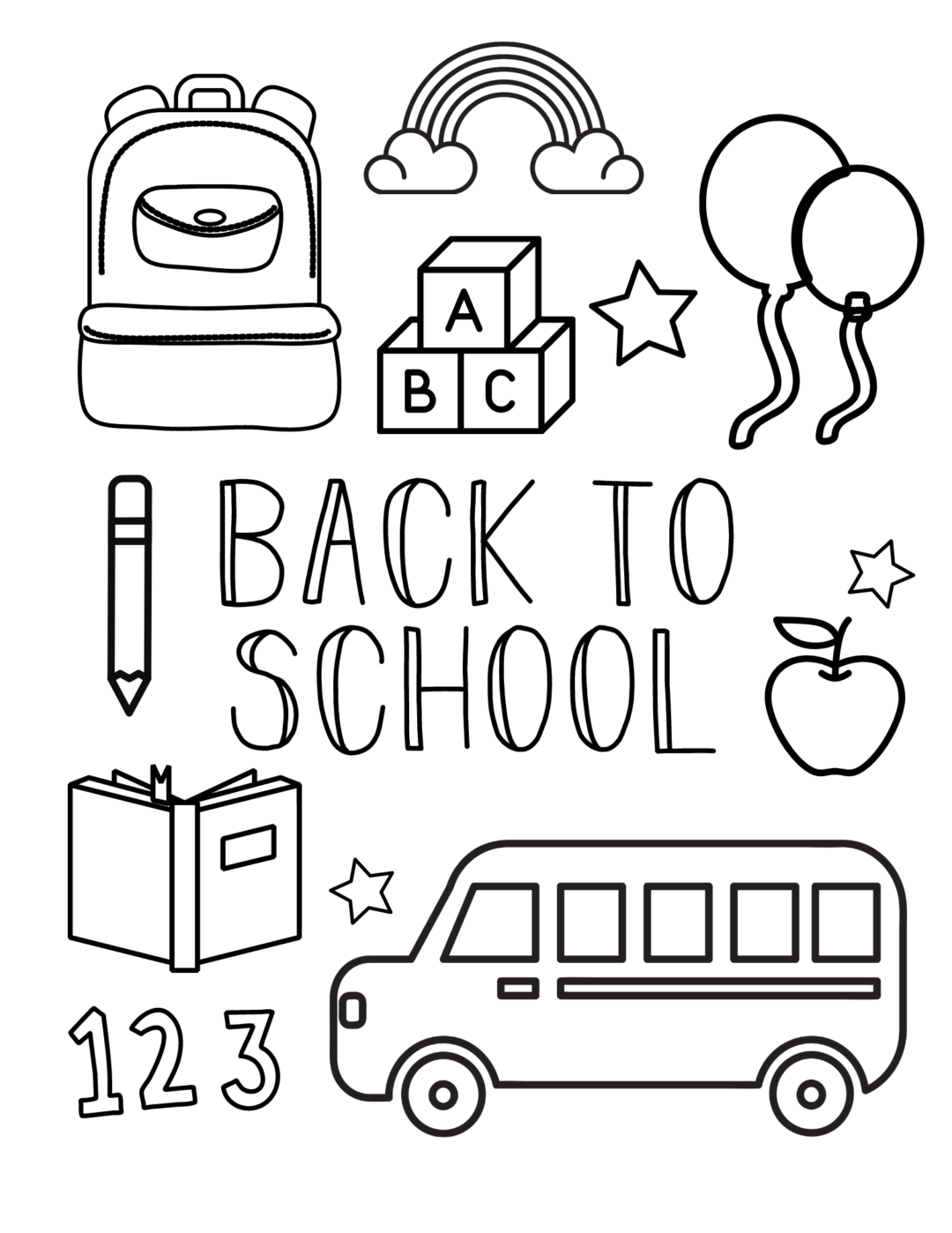 35 Printable Back To School Coloring 29