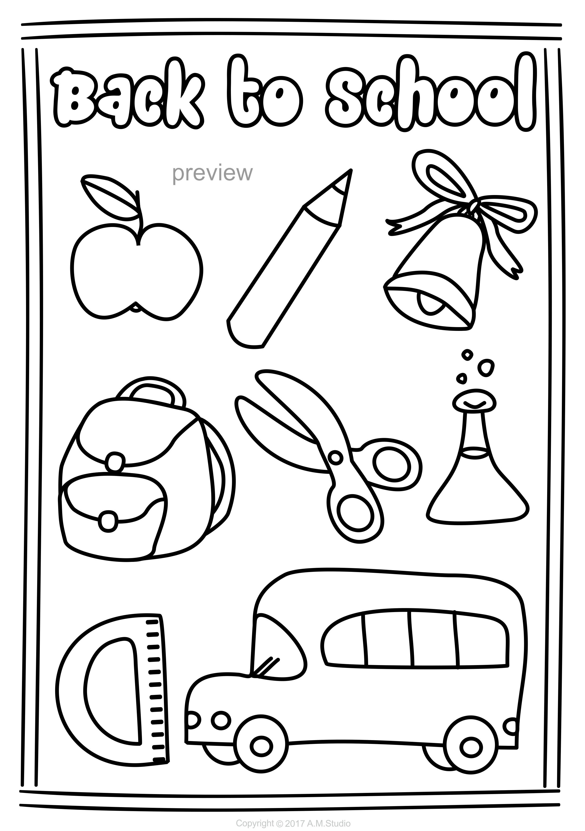 35 Printable Back To School Coloring 30