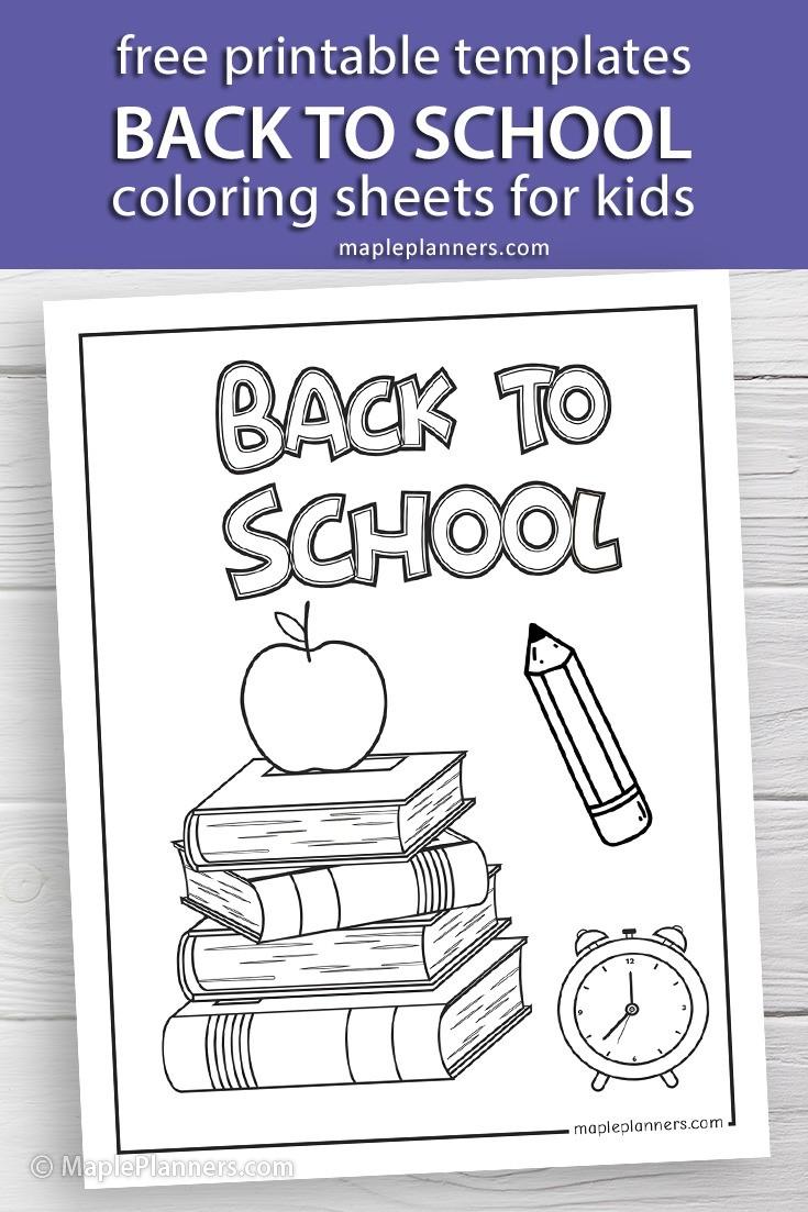 Save 60 Back To School Coloring Pages Free Ideas 19