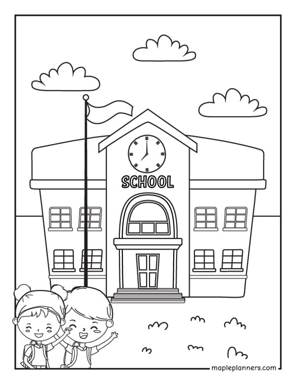 Save 60 Back To School Coloring Pages Free Ideas 20