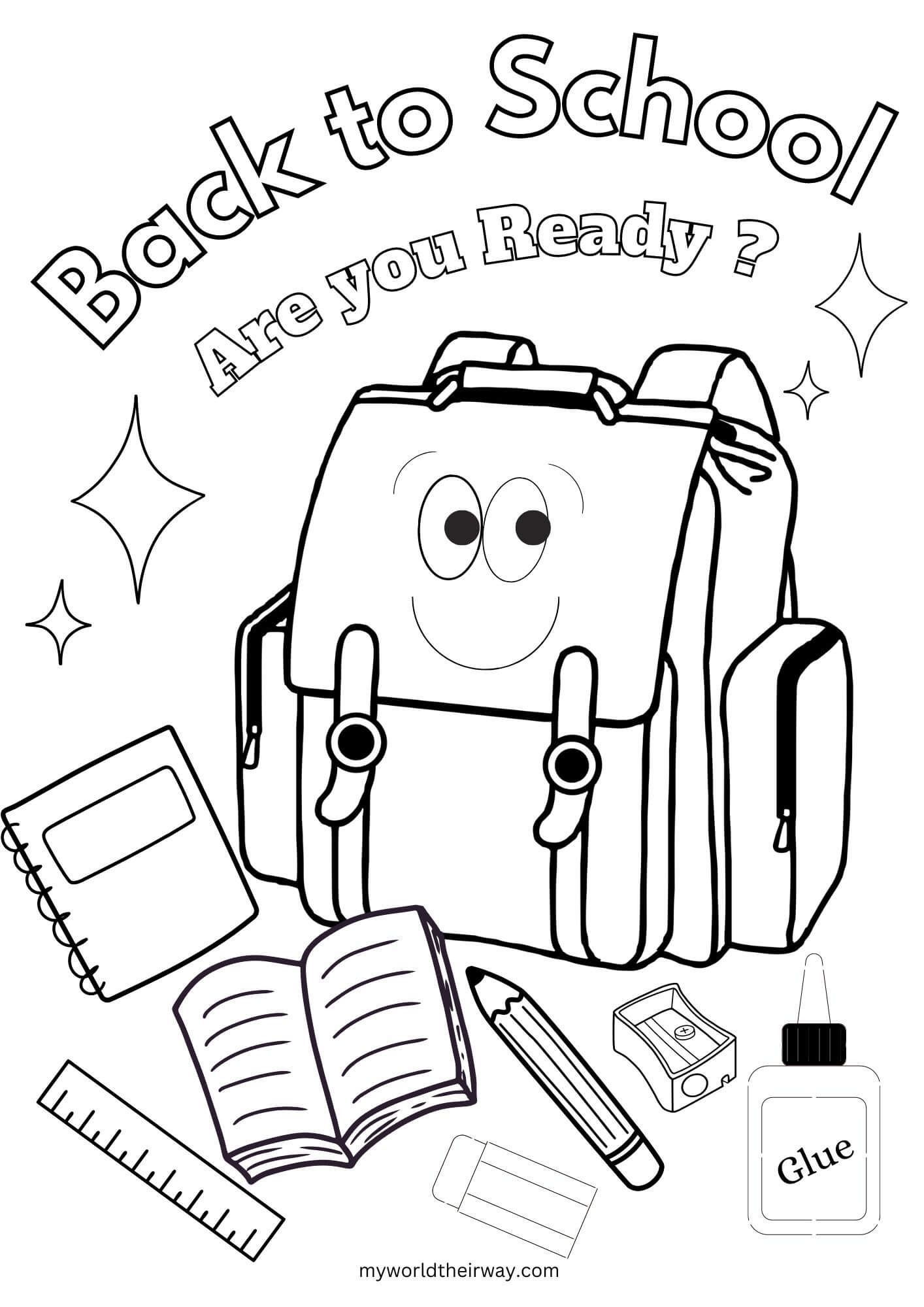 Save 60 Back To School Coloring Pages Free Ideas 29