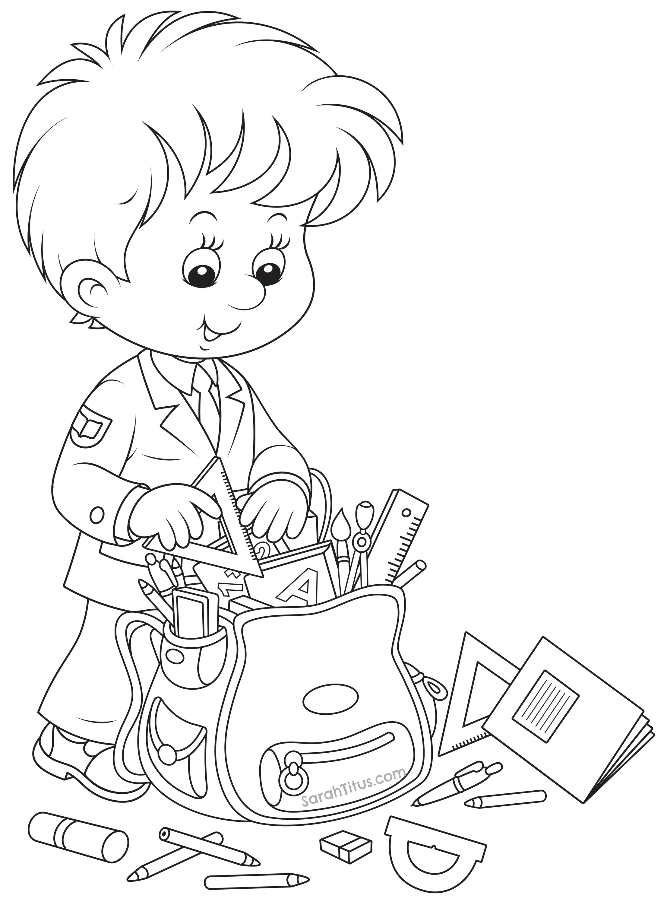 Save 60 Back To School Coloring Pages Free Ideas 32