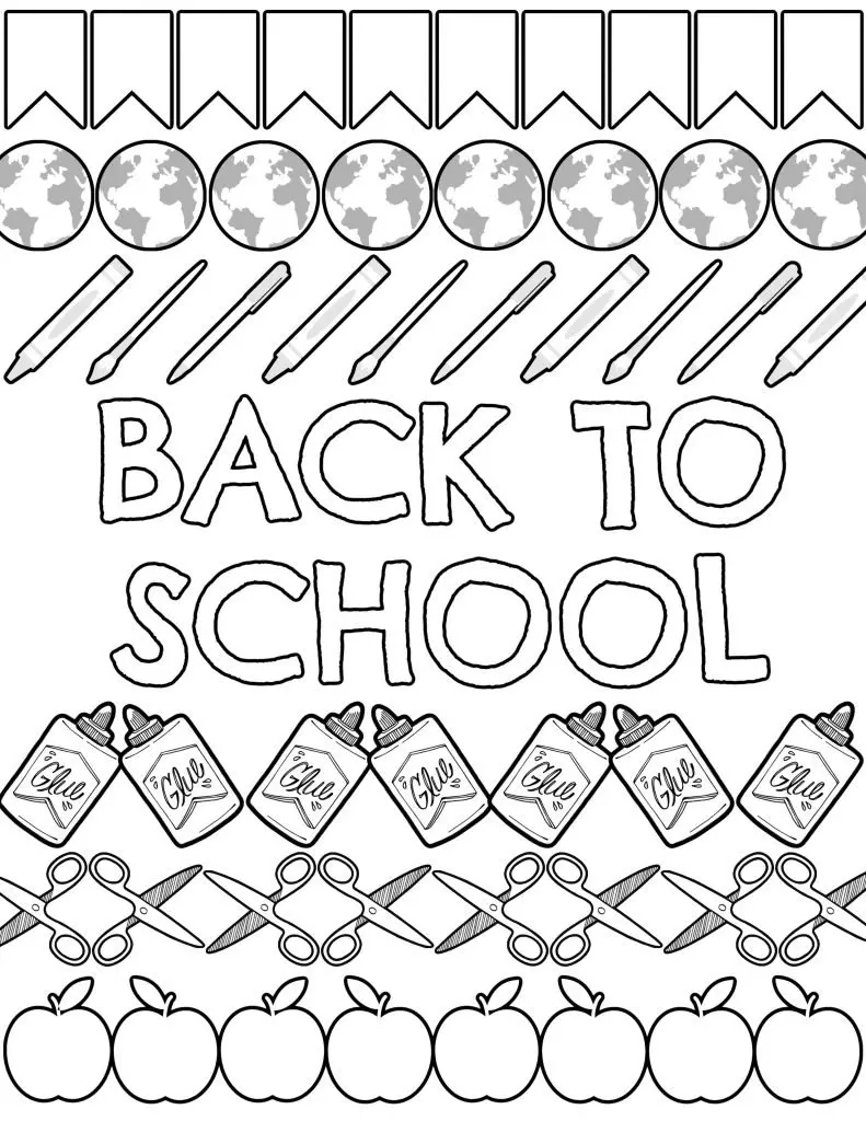 Save 60 Back To School Coloring Pages Free Ideas 42