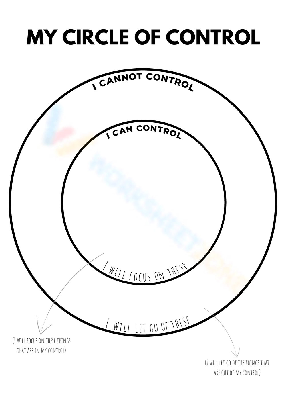 Save 60 Circle Of Control Worksheets Ideas 1