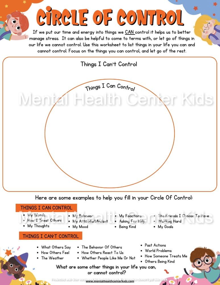 Save 60 Circle Of Control Worksheets Ideas 38