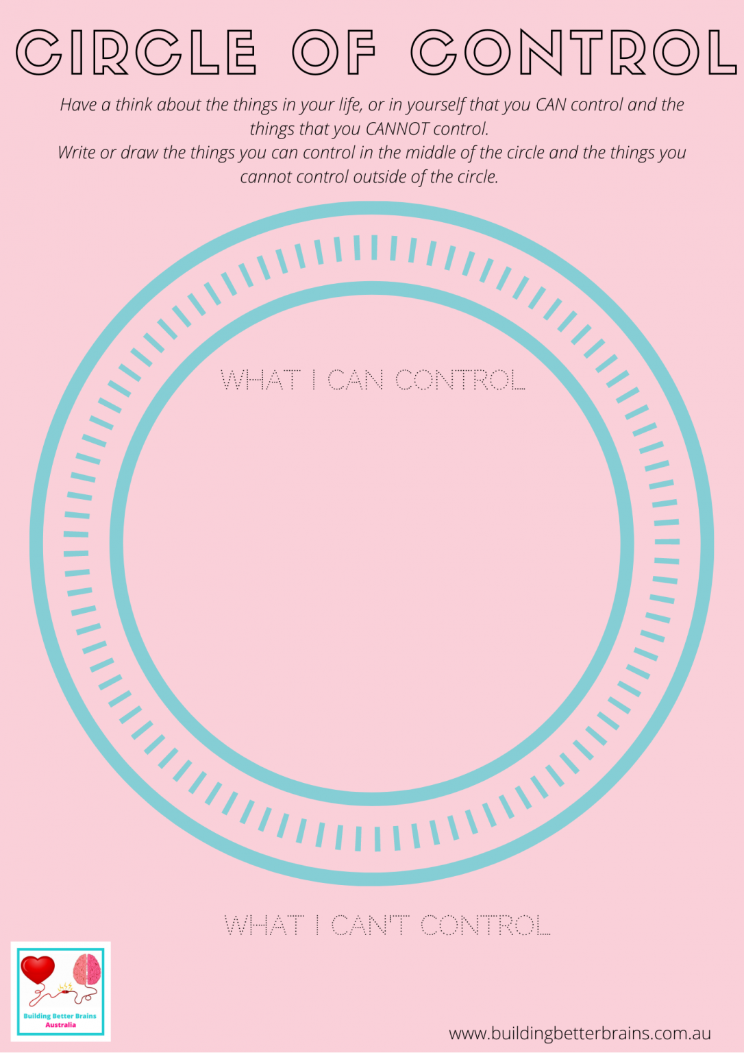 Save 60 Circle Of Control Worksheets Ideas 50