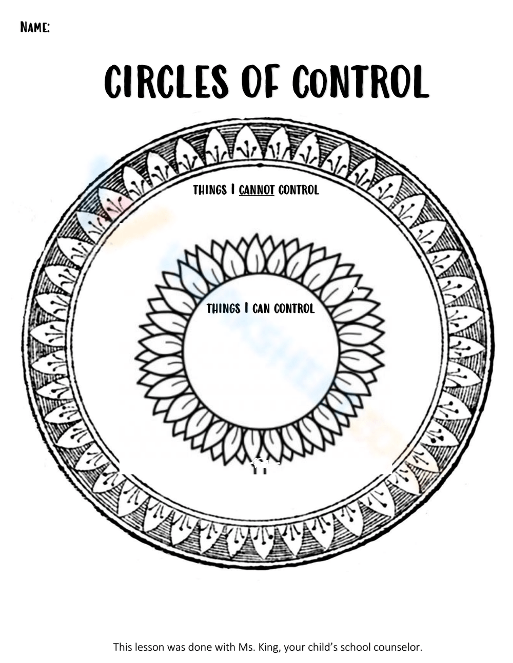 Save 60 Circle Of Control Worksheets Ideas 6