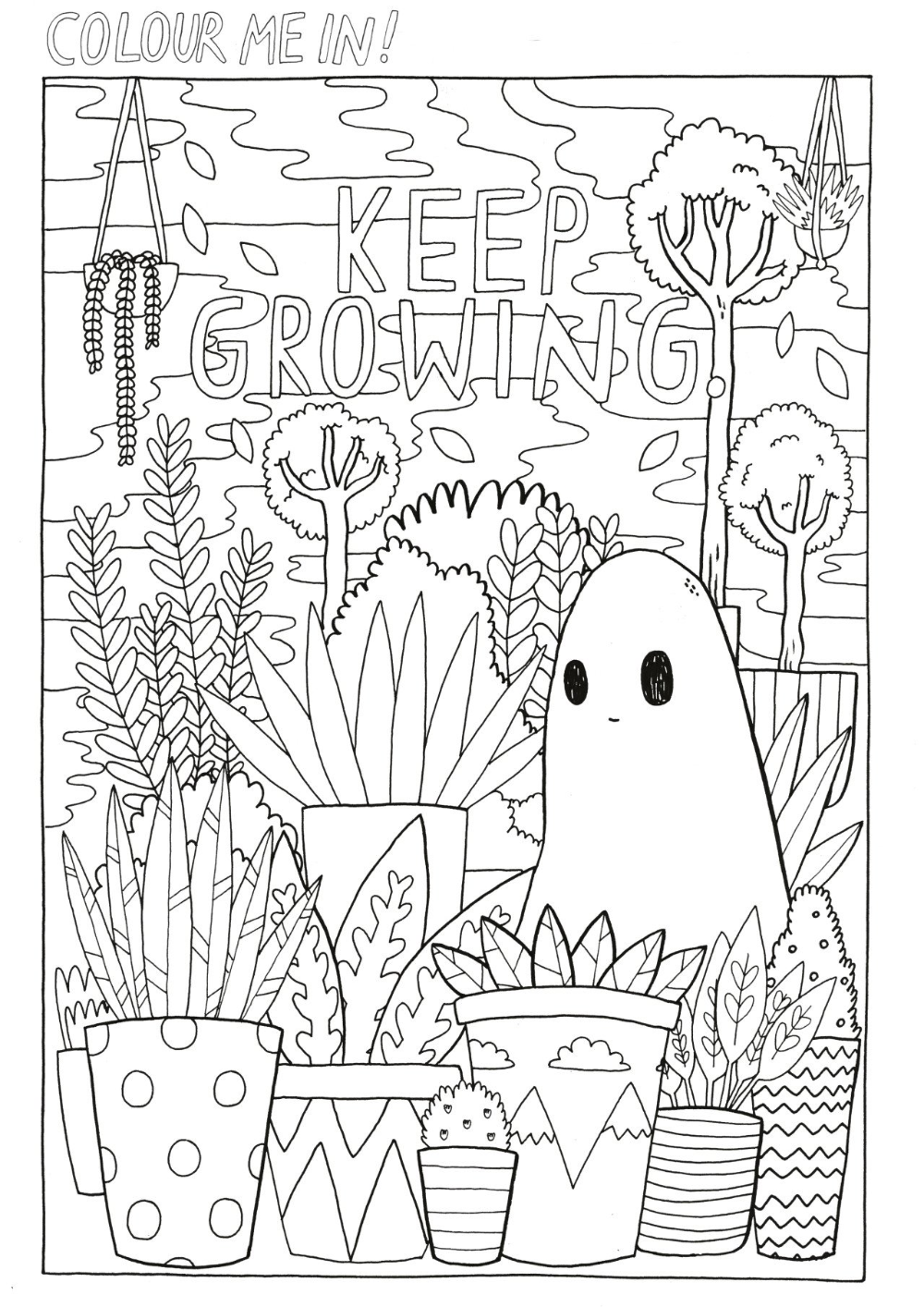 20 Aesthetic Coloring Pages Simple Indie