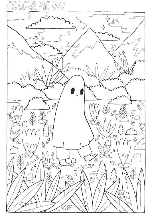 20 Aesthetic Coloring Pages Simple Indie