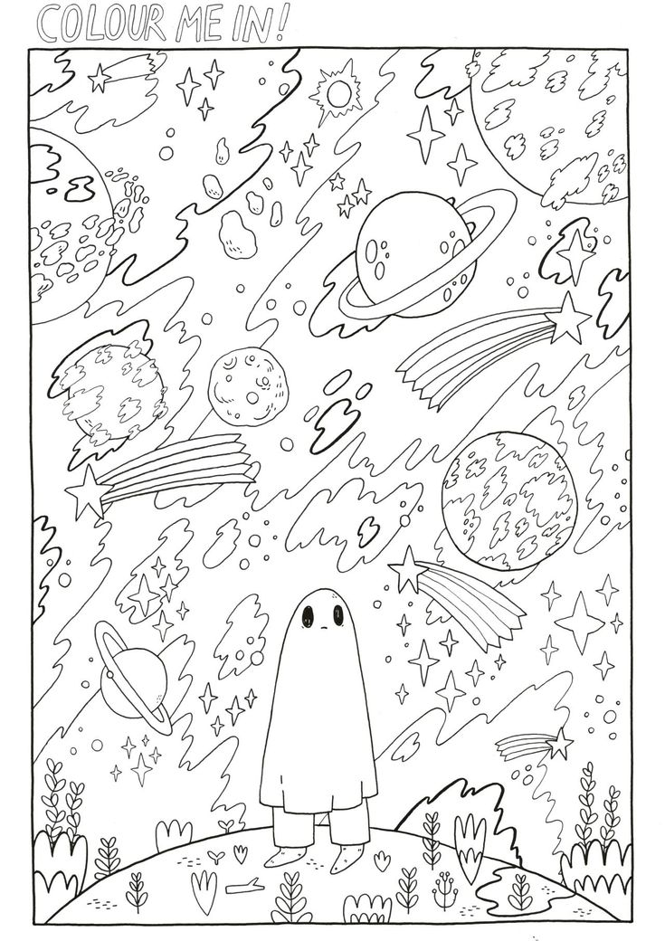 20 Aesthetic Coloring Pages Simple Indie